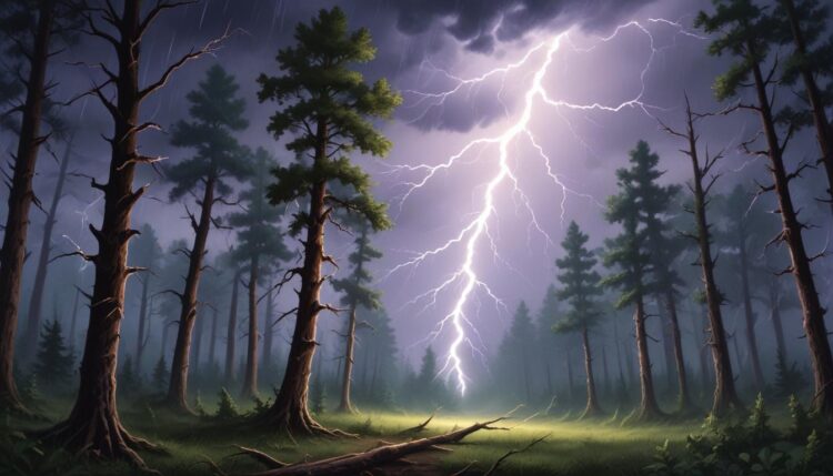 Jährlich 320 Millionen Bäume durch Blitze geschädigt – Ein alarmierender Verlust an Biomasse** Jährlich 320 Millionen Bäume durch Blitze geschädigt – Ein alarmierender Verlust an Biomasse**