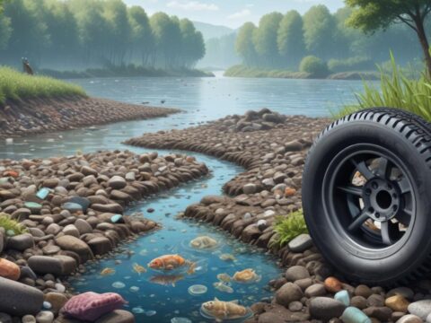 Mikroplastik aus Reifenabrieb im Rhein: Auswirkungen auf die Flussökologie**