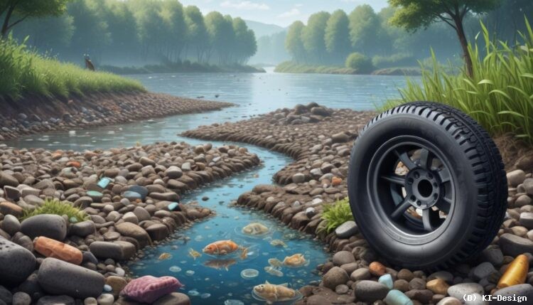 Mikroplastik aus Reifenabrieb im Rhein: Auswirkungen auf die Flussökologie**