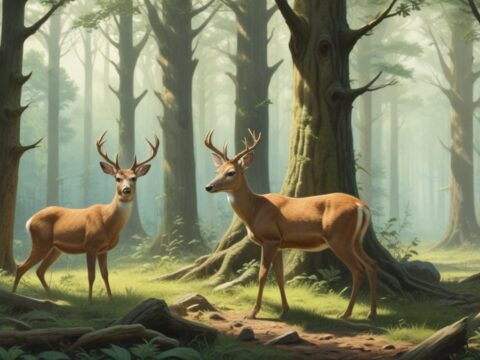 Rehe und ihre Auswirkungen auf die Baumvielfalt in Wäldern**