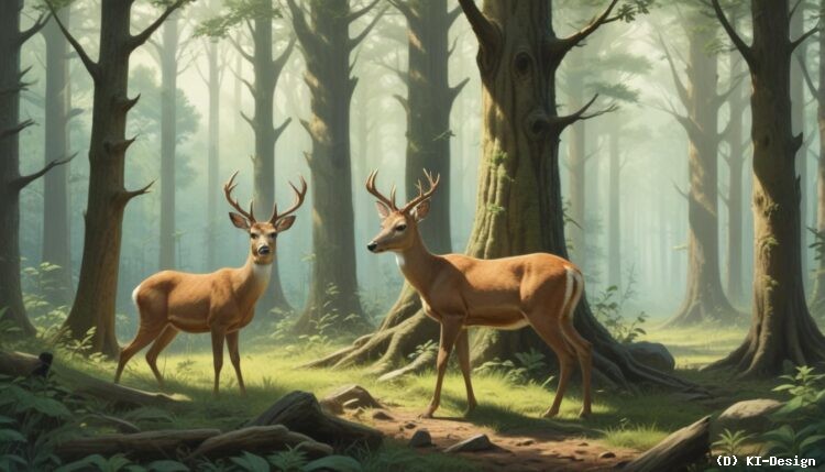 Rehe und ihre Auswirkungen auf die Baumvielfalt in Wäldern**