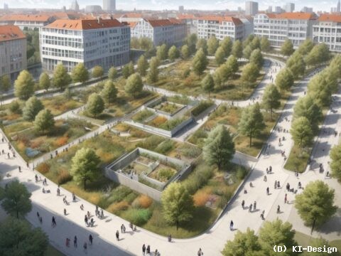 Die 15-Minuten-Stadt: Ein innovativer Ansatz zur Integration von Natur und urbanem Leben**