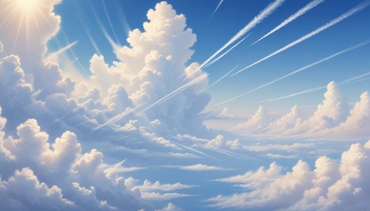 Auswirkungen versteckter Kondensstreifen in Zirruswolken auf die globale Erwärmung**