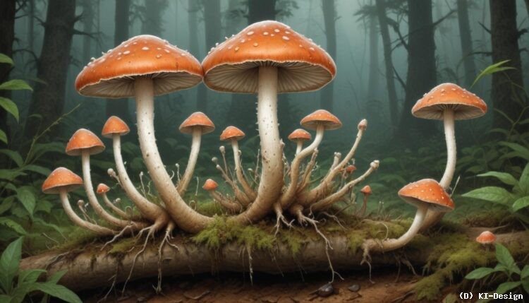 Pilz nutzt die Abwehrmechanismen von Borkenkäfern zu seinem Vorteil** Pilz nutzt die Abwehrmechanismen von Borkenkäfern zu seinem Vorteil**