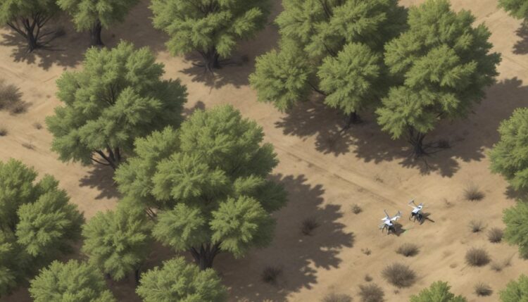 Erkennung von Baumtrockenstress durch Drohnentechnologie**