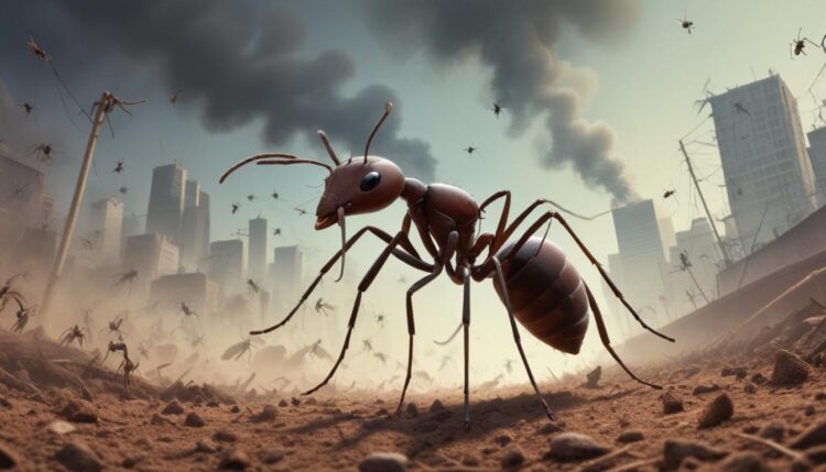 Auswirkungen von Luftverschmutzung auf die soziale Struktur von Ameisenkolonien**