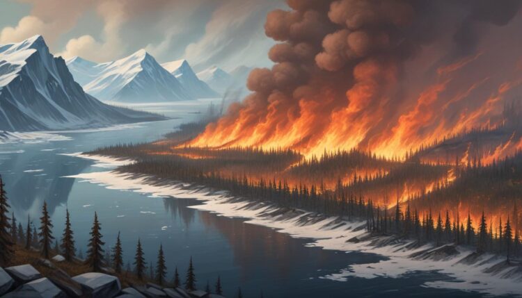 Menschengemachter Klimawandel als Treiber von Extrembränden in der Arktis**