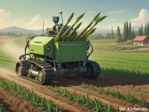 Innovative Robotertechnik revolutioniert die Spargelernte**