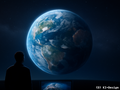 „Die Erde aus dem All: neues Lehrformat vermittelt globale Perspektiven und fördert Umweltbewusstsein.“