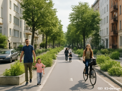 Hohe Zustimmung für Verkehrsberuhigung in Berlins Wohngebieten** Hohe Zustimmung für Verkehrsberuhigung in Berlins Wohngebieten**