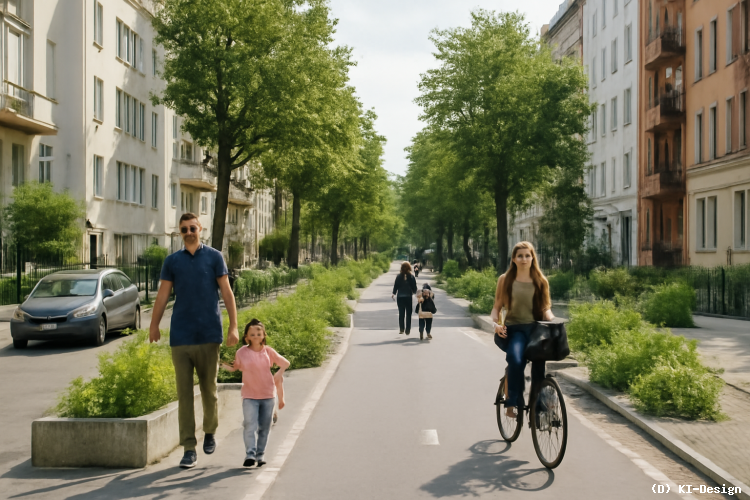 Hohe Zustimmung für Verkehrsberuhigung in Berlins Wohngebieten** Hohe Zustimmung für Verkehrsberuhigung in Berlins Wohngebieten**