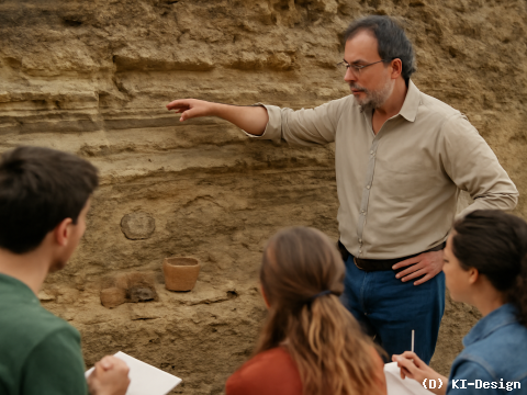 „Geologische Funde als Lehrmaterial: Zeitzeugen der Erde unterstützen Bildungsangebote für Lehrkräfte.“