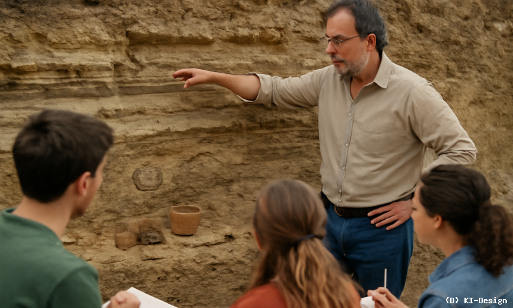„Geologische Funde als Lehrmaterial: Zeitzeugen der Erde unterstützen Bildungsangebote für Lehrkräfte.“