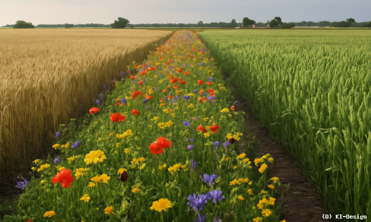 Vergleich der ökologischen und wirtschaftlichen Vorteile von Blühstreifen und ökologischem Landbau**