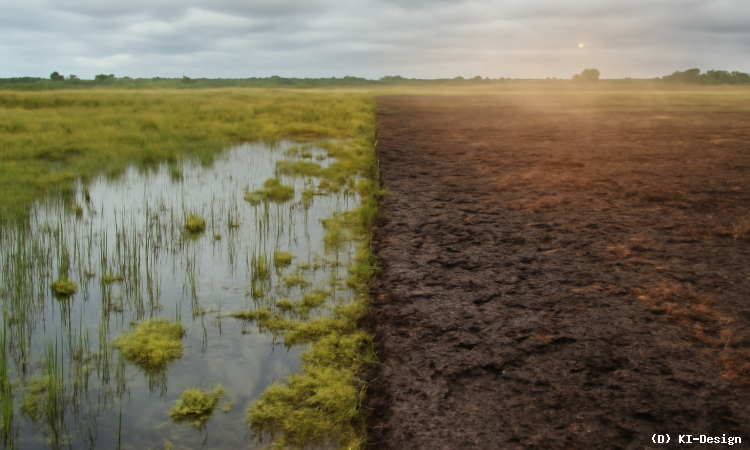 Einfluss des Wasserstands auf die CO₂-Emissionen in Mooren bei Temperaturveränderungen**