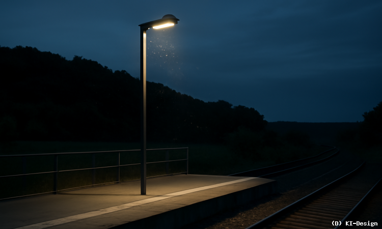 Innovative Beleuchtung an Bahnhöfen reduziert Lichtstress für Insekten**
